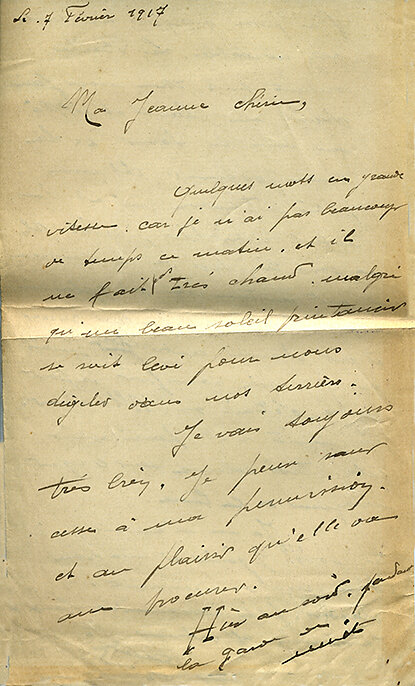 Lettre du 07 février 1917